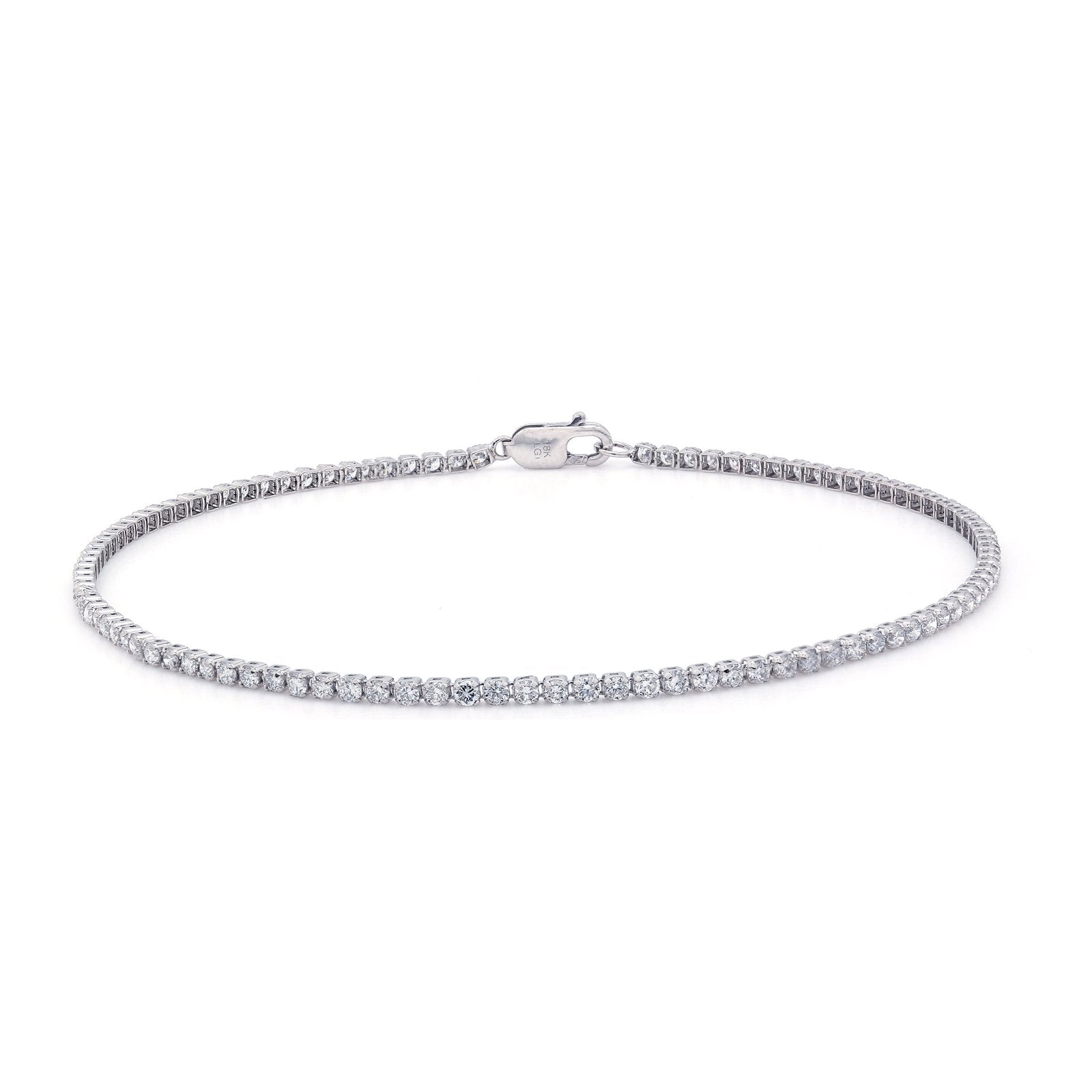 DRD Multi Heart Kid's Station Bracelet White Gold / 4-5inch